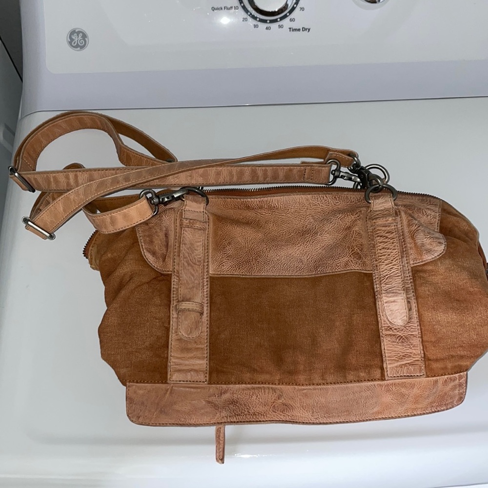 Free People burnt orange canvas carry on/shoulder bag. $40 obo.
